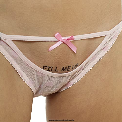 1 x Fill My Ass Fill Me Up tatuering – text i svart – sexig kinky fetisch tatuering (1)