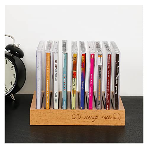 CD-ställ Vinyl Record Store Holder Visa dina singlar och LPS i den här moderna bärbara rackenheten CD förvaringsbox