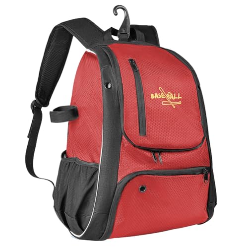 Cymwer Baseball träningsryggsäck stor kapacitet sport axelväska med skofack vattentät utomhus match förvaring tillbehörsväska